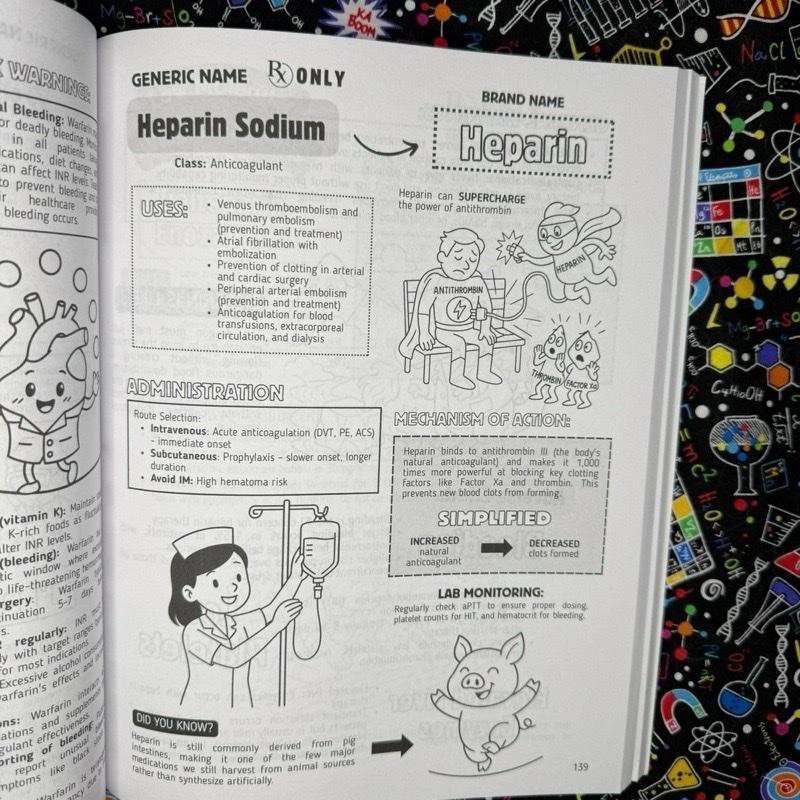 PharmaVision - Visuell Lärande Farmakologi Studieguide Bok