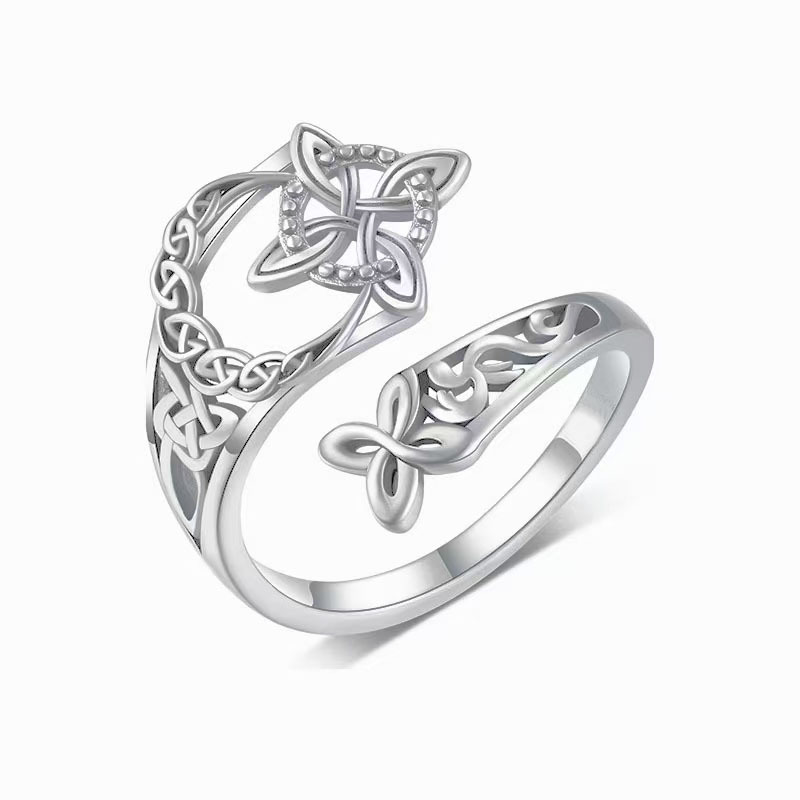 Jewelance™ KnotRing 1+1 GRATIS: Vintage-inspirerad justerbar minimalistisk keltisk knutring