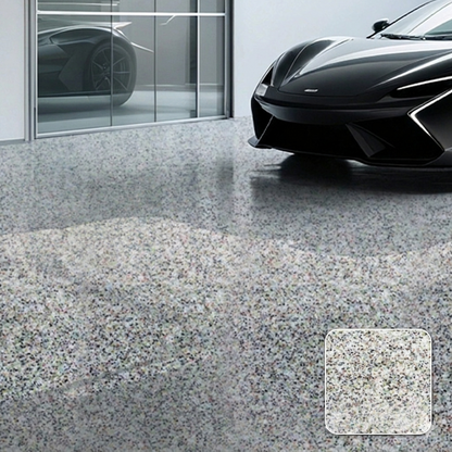 FloorCoating: Elegant Glansig Finish Golv Marmor Utseende Epoxy Beläggning