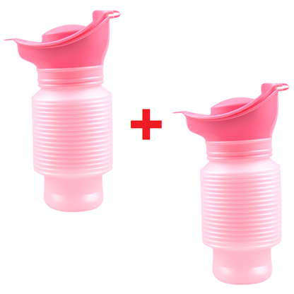 CollapsibleUrinal 1+1 GRATIS: Unisex Bärbar Nödsituation Sammanfallande Urinalverktyg