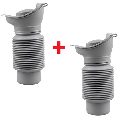 CollapsibleUrinal 1+1 GRATIS: Unisex Bärbar Nödsituation Sammanfallande Urinalverktyg