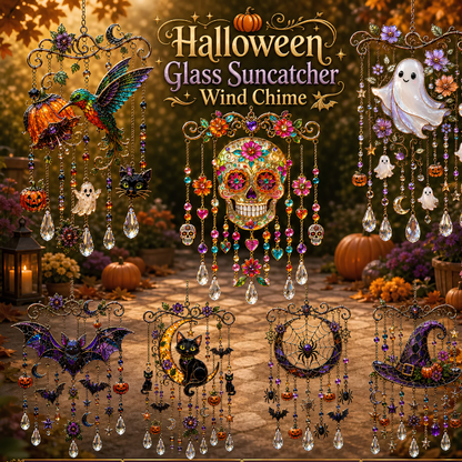 HalloweenChime - Spooky Seasonal Sun Catcher Charm Halloween Vindspel Dekor