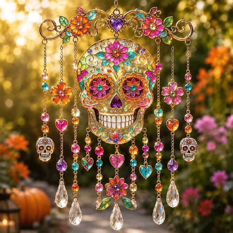 HalloweenChime - Spooky Seasonal Sun Catcher Charm Halloween Vindspel Dekor